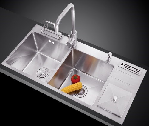 Chậu Rửa Chén Bát Inox Kaff KF-D-HM10045 ( hộp dao )