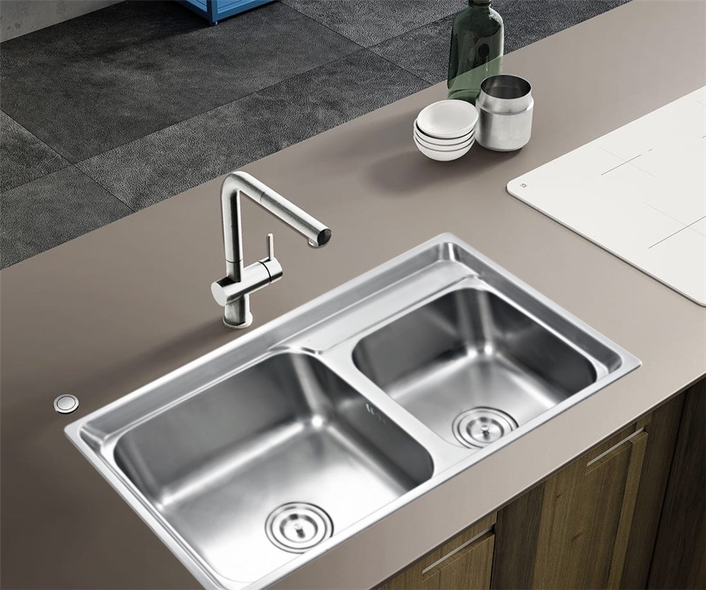 Chậu Rửa Inox Kaff KF-M8245GHR