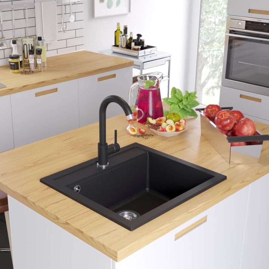 Chậu Rửa KAFF Đá Nhân Tạo Granite KF-MONDY-715-D BL