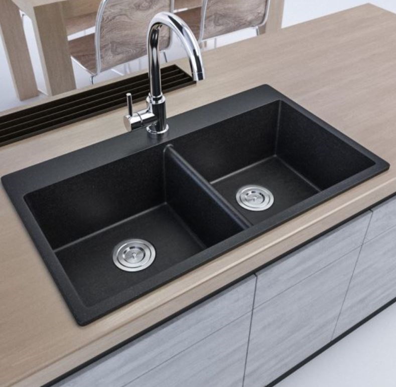 Chậu Rửa KAFF Đá Nhân Tạo Granite KF-MONDY-8552S-BL