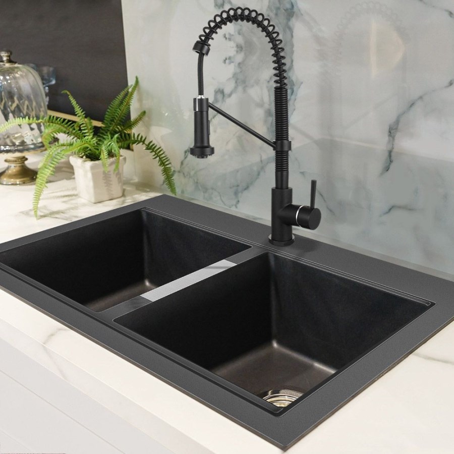 Chậu Rửa KAFF Đá Nhân Tạo Granite KF-MONDY-8552S-W