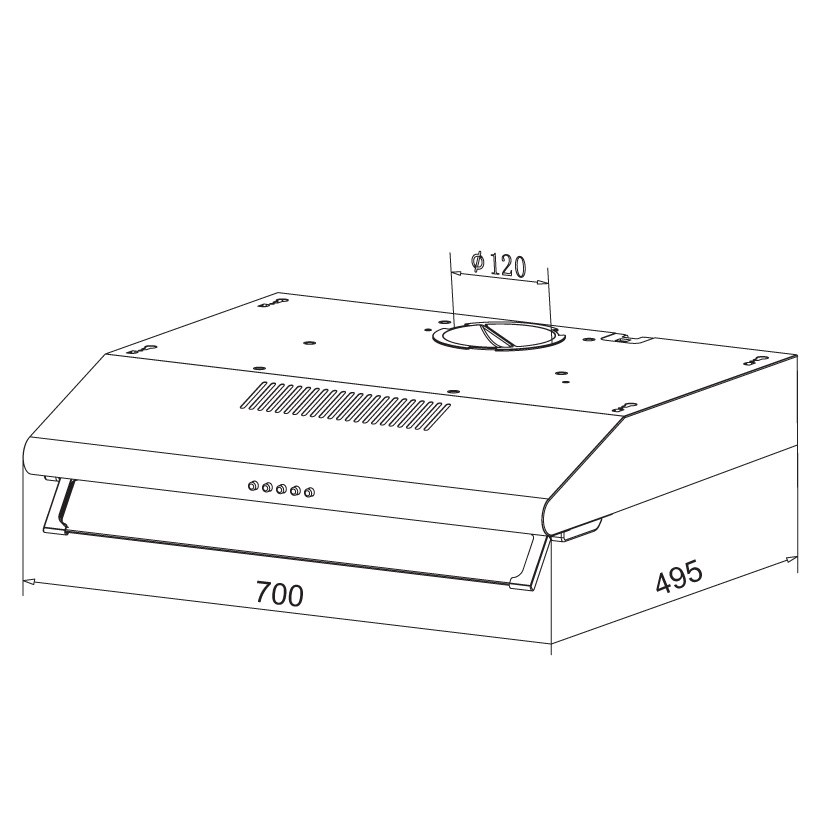 Máy Hút Mùi Kaff  KF-700W