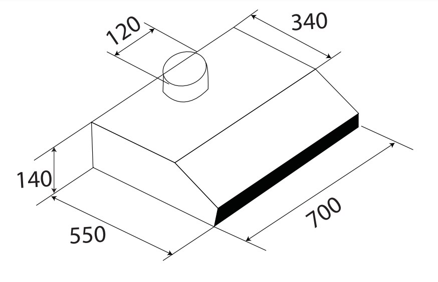 Máy Hút Mùi Cổ Điển Kaff  KF-703B