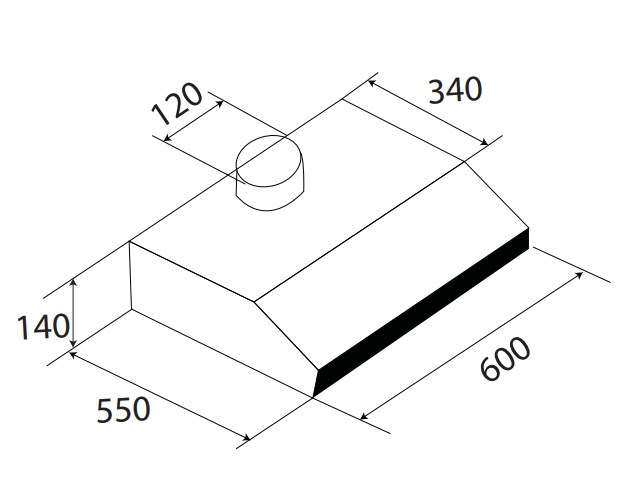 Máy Hút Mùi Cổ Điển Kaff  KF-638B