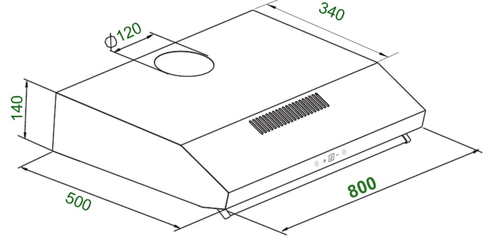 Máy Hút Mùi Cổ Điển Kaff KF-888I