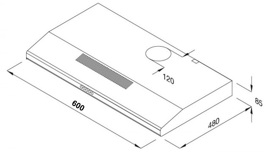 Máy Hút Mùi Kaff KF-SL60KW