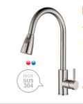 VÒI RỬA CHÉN NÓNG LẠNH DÂY RÚT INOX 304 I-ROYAL I-6009