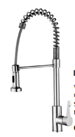 VÒI RỬA CHÉN NÓNG LẠNH DÂY RÚT ĐỒNG THAU MẠ CROME I-ROYAL I-6030T