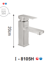 VÒI LAVABO NÓNG LẠNH INOX 304 I-ROYAL I-8105H