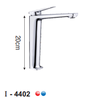 VÒI LAVABO NÓNG LẠNH ĐỒNG THAU MẠ CROME I-ROYAL I-4402