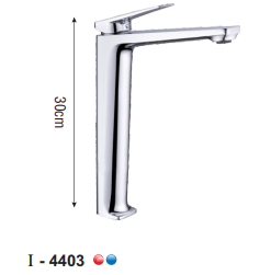 VÒI LAVABO NÓNG LẠNH ĐỒNG THAU MẠ CROME I-ROYAL I-4403