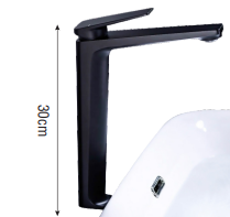 VÒI LAVABO NÓNG LẠNH ĐỒNG THAU MẠ ĐEN I-ROYAL I-4403B