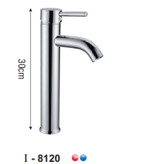 VÒI LAVABO NÓNG LẠNH ĐỒNG THAU MẠ CROME I-ROYAL I-8120