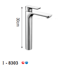 VÒI LAVABO NÓNG LẠNH ĐỒNG THAU MẠ CROME I-ROYAL I-8303