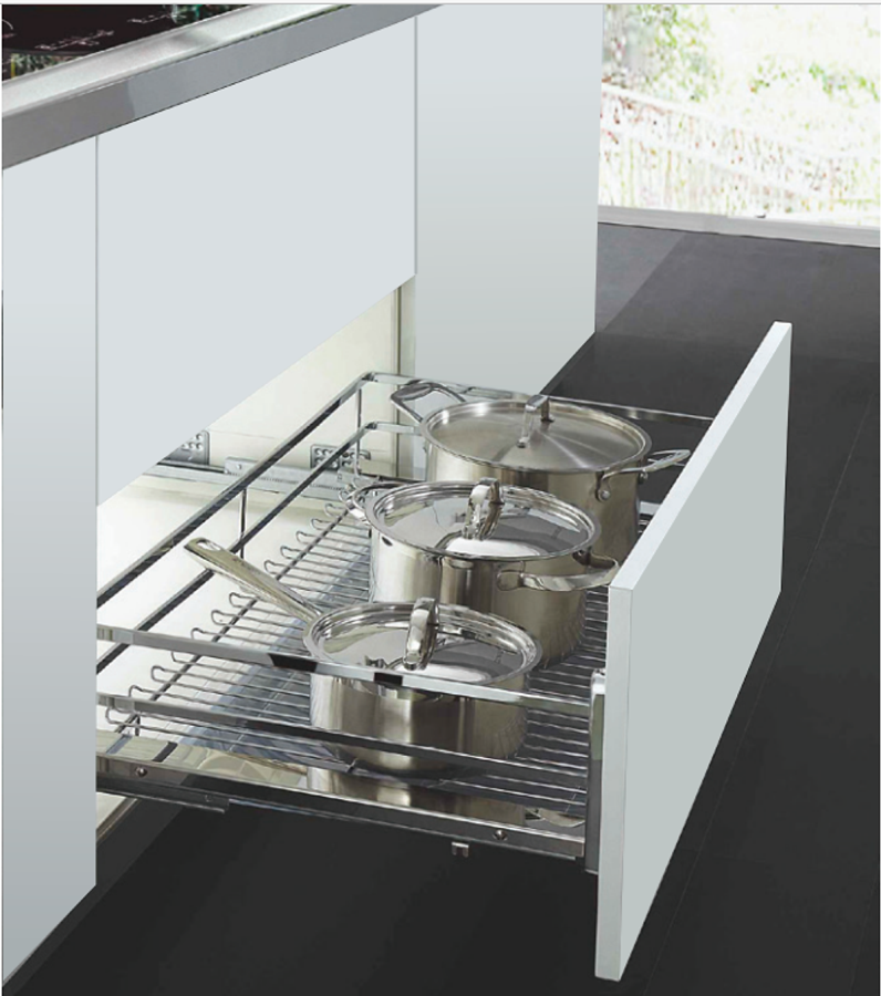 Giá xoong nồi nan dẹt Flat-bar Pan/Pot Storage Basket