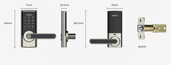 Khóa cửa vân tay Kaadas RX-D