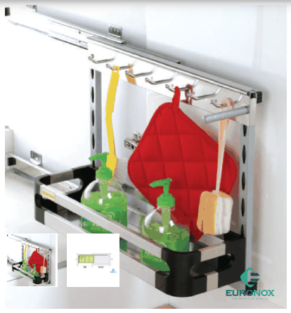 Kệ đựng chất tẩy rửa cao cấp, ray bi