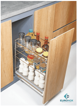 Giá chai lọ đa năng nan dẹt 3 tầng Inox SUS304HL 3-Shelf