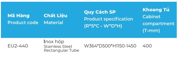  Tủ kho hộp cánh rút - 4 tầng