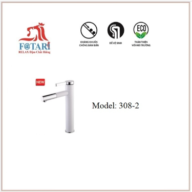 F308-2 Vòi lavabo nóng lạnh 30cm