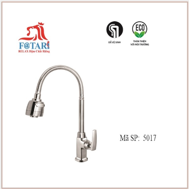 F5017- Vòi chén lạnh thân vuống ống bẻ