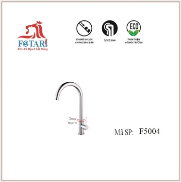 F5004- Vòi chén lạnh 304 bóng