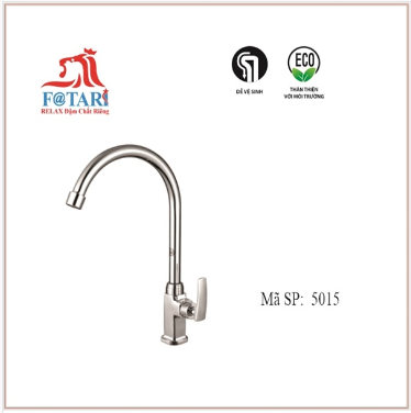 F5015- Vòi rửa chén lạnh thân vuông ống 18