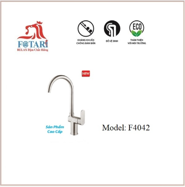 F4042 Vòi la 304 thân lệch cao cấp
